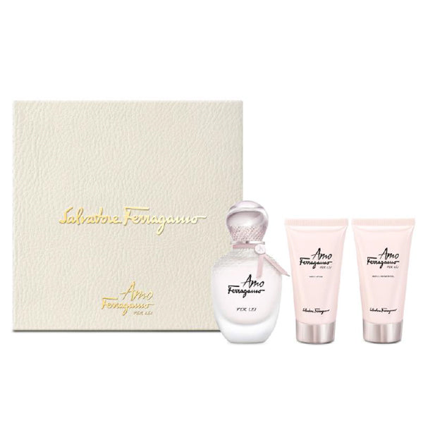 Salvatore Ferragamo Amo Ferragamo Per Lei for Women Natural Spray EDP Gift Set