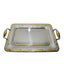 TRESORS DI BRIGNANI LUCA ESMERALDA GOLD RECT TRAY 40X28CM