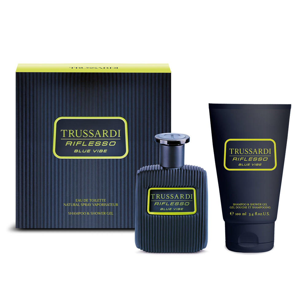 TRUSSARDI RIFLESSO BLUE VIBE G-SET (EDT 50 ML + SHOWER GEL 100 ML)