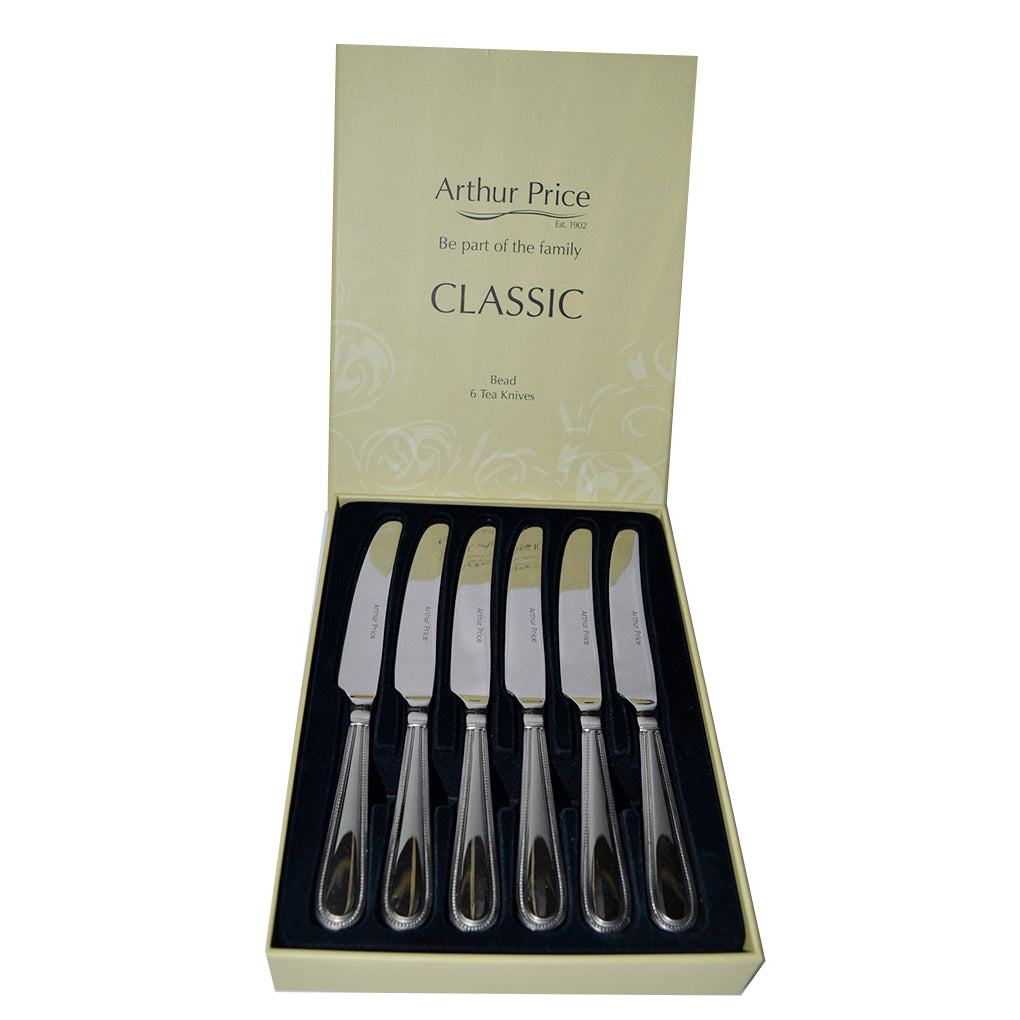 ARTHUR PRICE BEAD SET 6X TEA KNIVES