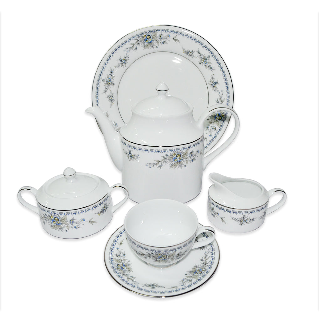 DANKOTUWA 24-PC TREASURE BLUE PORCELAIN TEA SET