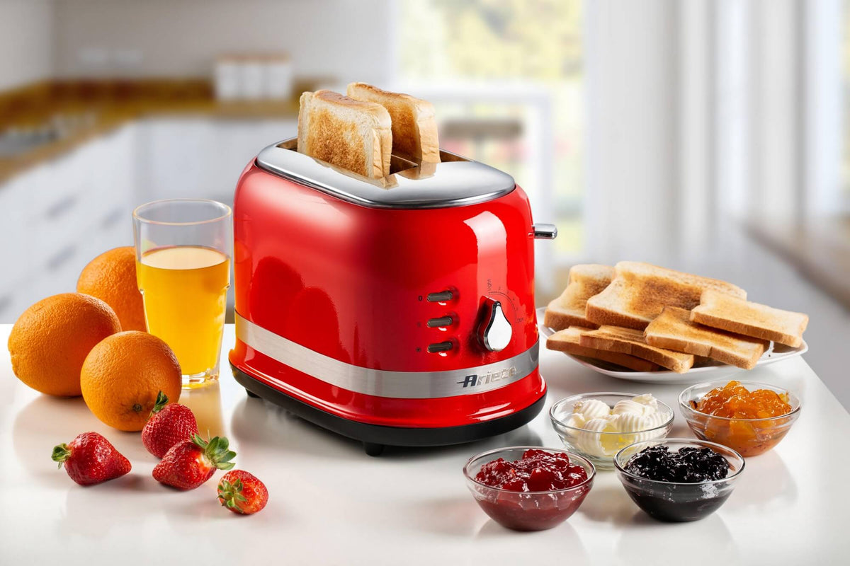 ARIETE MODERNA 2-SLICE TOASTER RED 0149/10