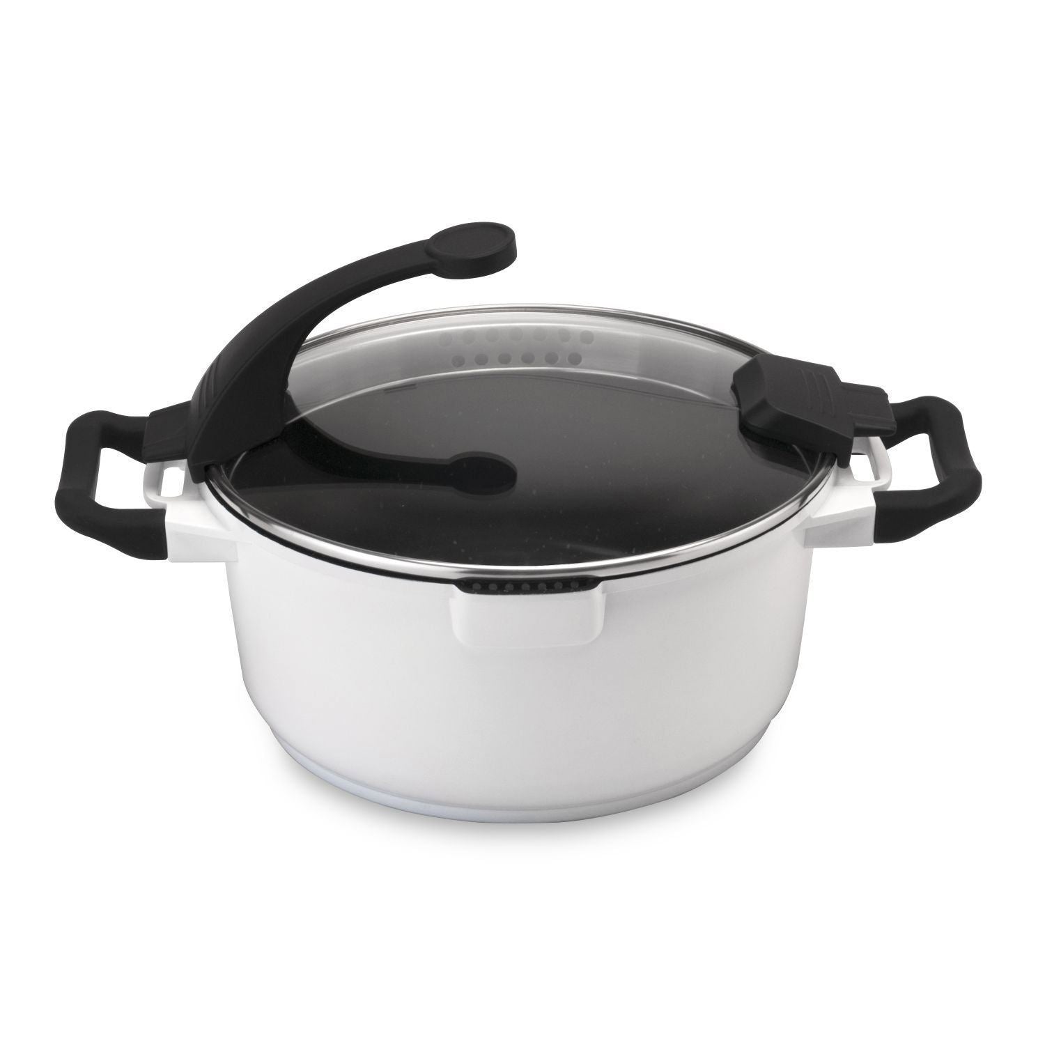 Berghoff Virgo Covered Stockpot - White, 28 cm - 2304916 - Jashanmal Home