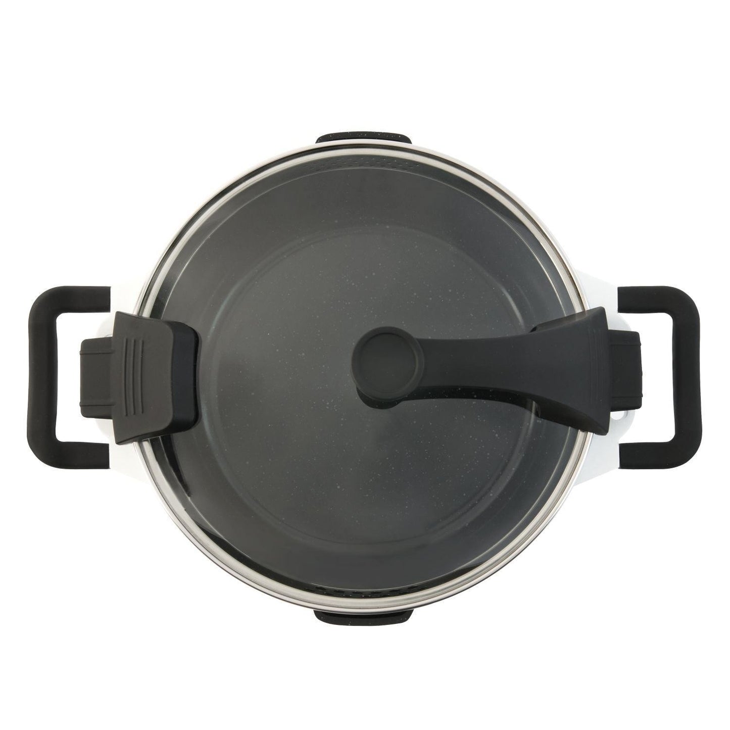 Berghoff Virgo 2-Handle Deep Skillet with Cover - White, 28 cm - 2304919 - Jashanmal Home