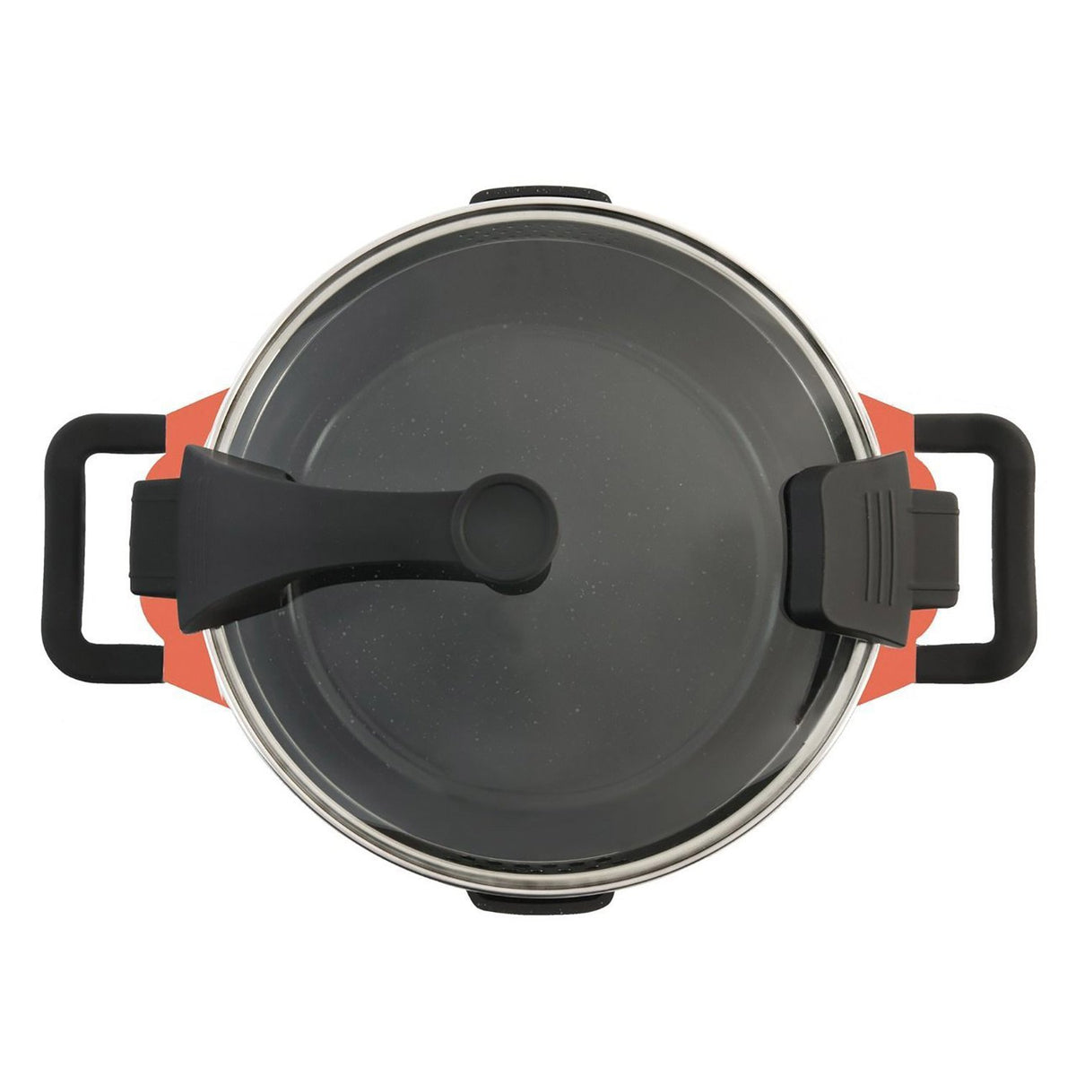 BergHOFF Virgo 2-Handle Deep Skillet with Cover - Orange, 24 cm - 2304906