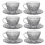Bohemia Crystal Glass Sherine Cup and Saucer Set - Clear, 57001_625 - 5392149