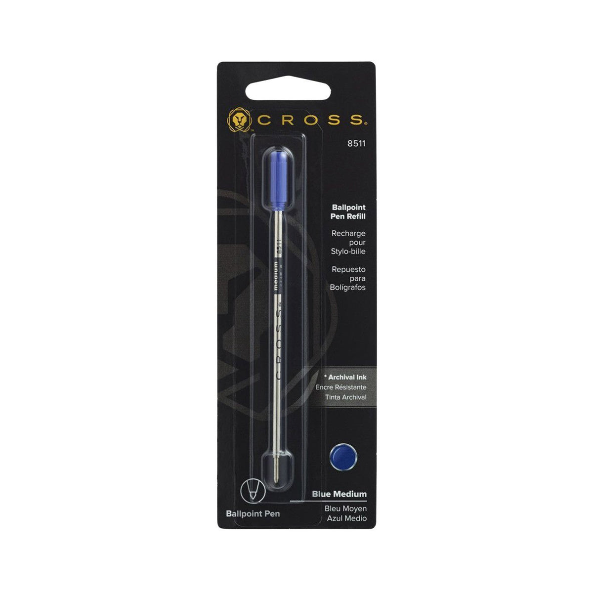 A. T. Cross Ballpoint Pen Refill - Medium Blue - 8511 - Jashanmal Home