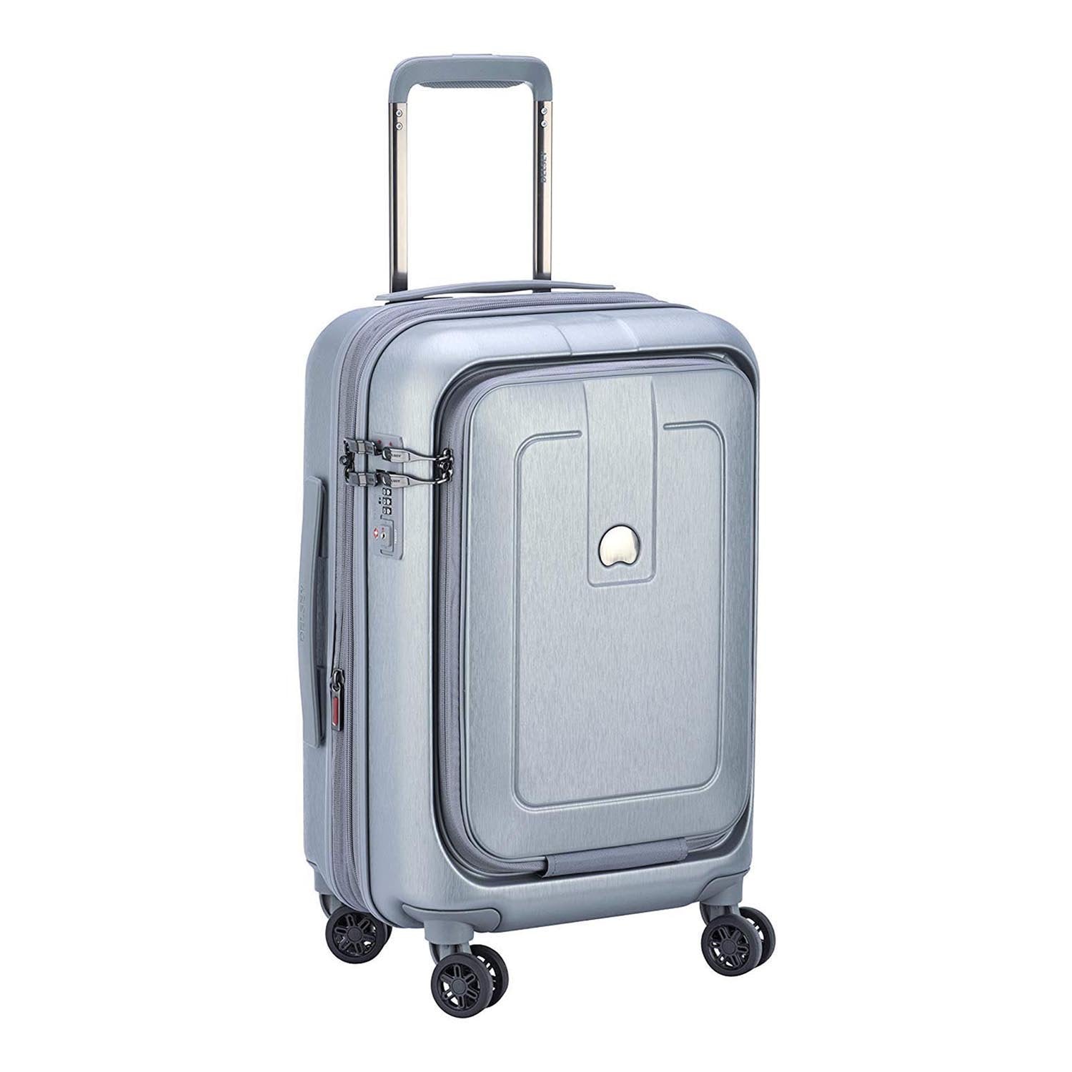 Delsey Grenelle 4 Wheel Expandable Trolley Case - Platinum - 203983011 PLAT - Jashanmal Home