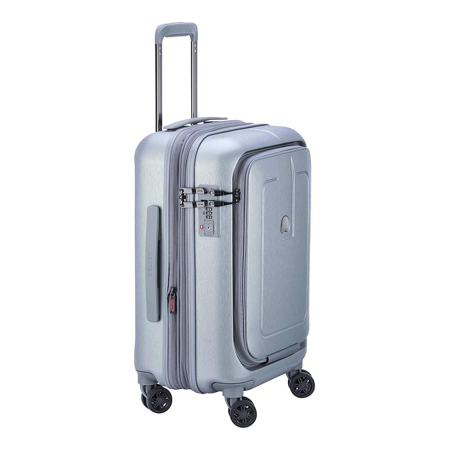 Delsey Grenelle 4 Wheel Expandable Trolley Case - Platinum - 203983011 PLAT - Jashanmal Home