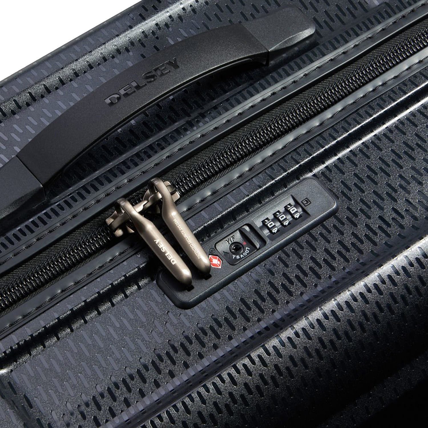 Delsey Turenne 4 Double Wheel Cabin Trolley Case - Black - 00162180100 BLACK - Jashanmal Home