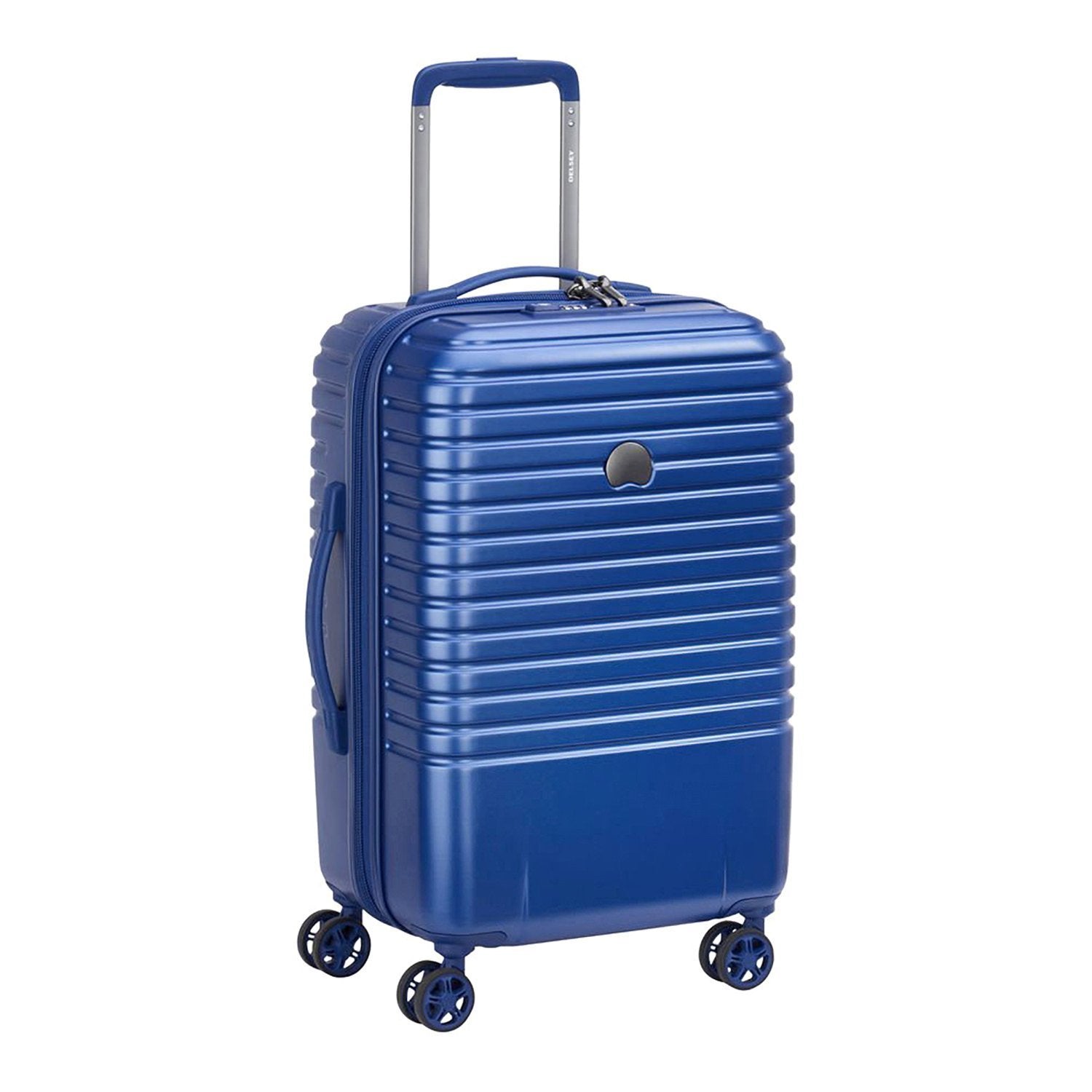 Delsey Caumartin Plus 4 Double Wheel Cabin Trolley Case - Blue - 00207880102 BLUE - Jashanmal Home