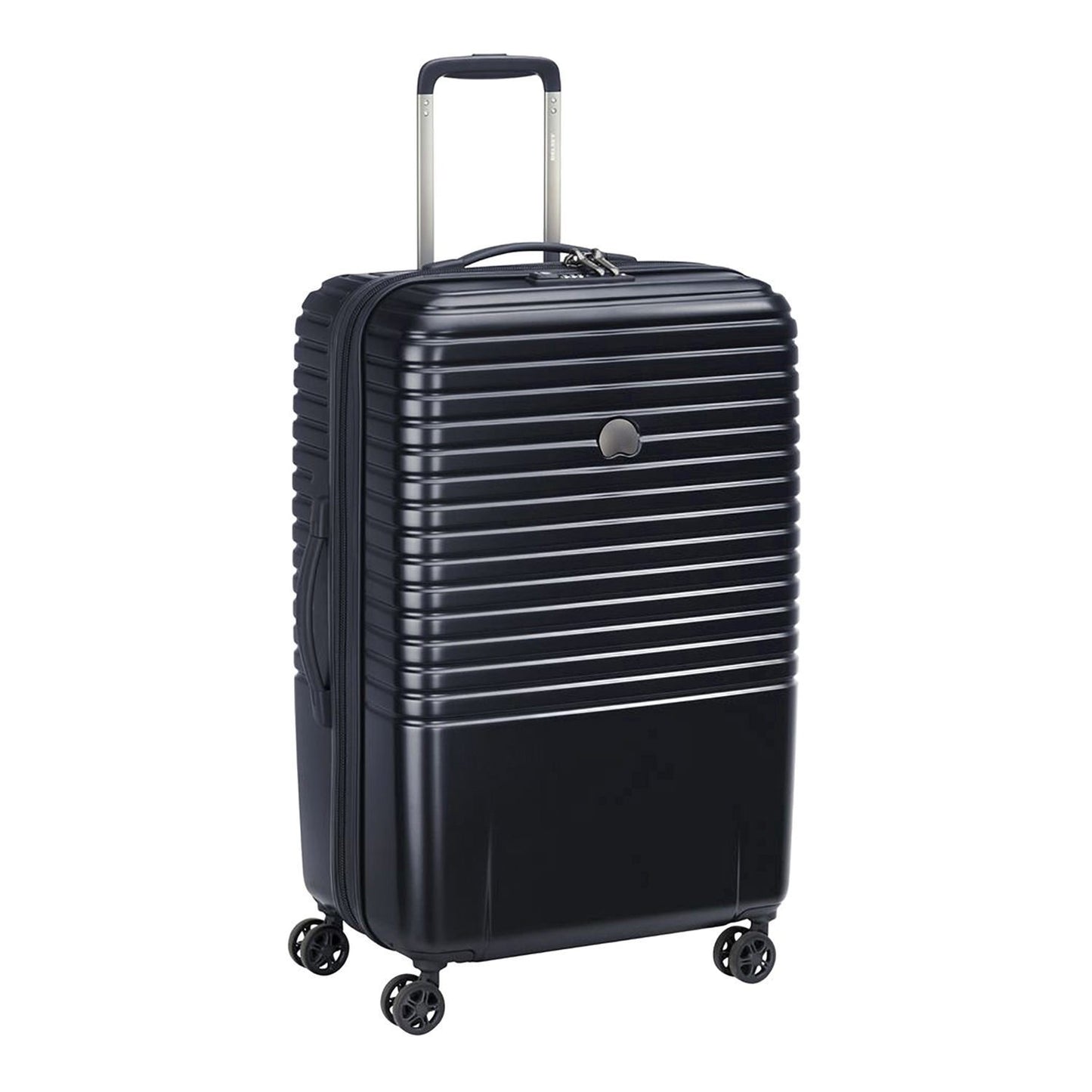 Delsey Caumartin Plus 4 Double Wheel Cabin Trolley Case - Black - 00207882000 BLACK - Jashanmal Home