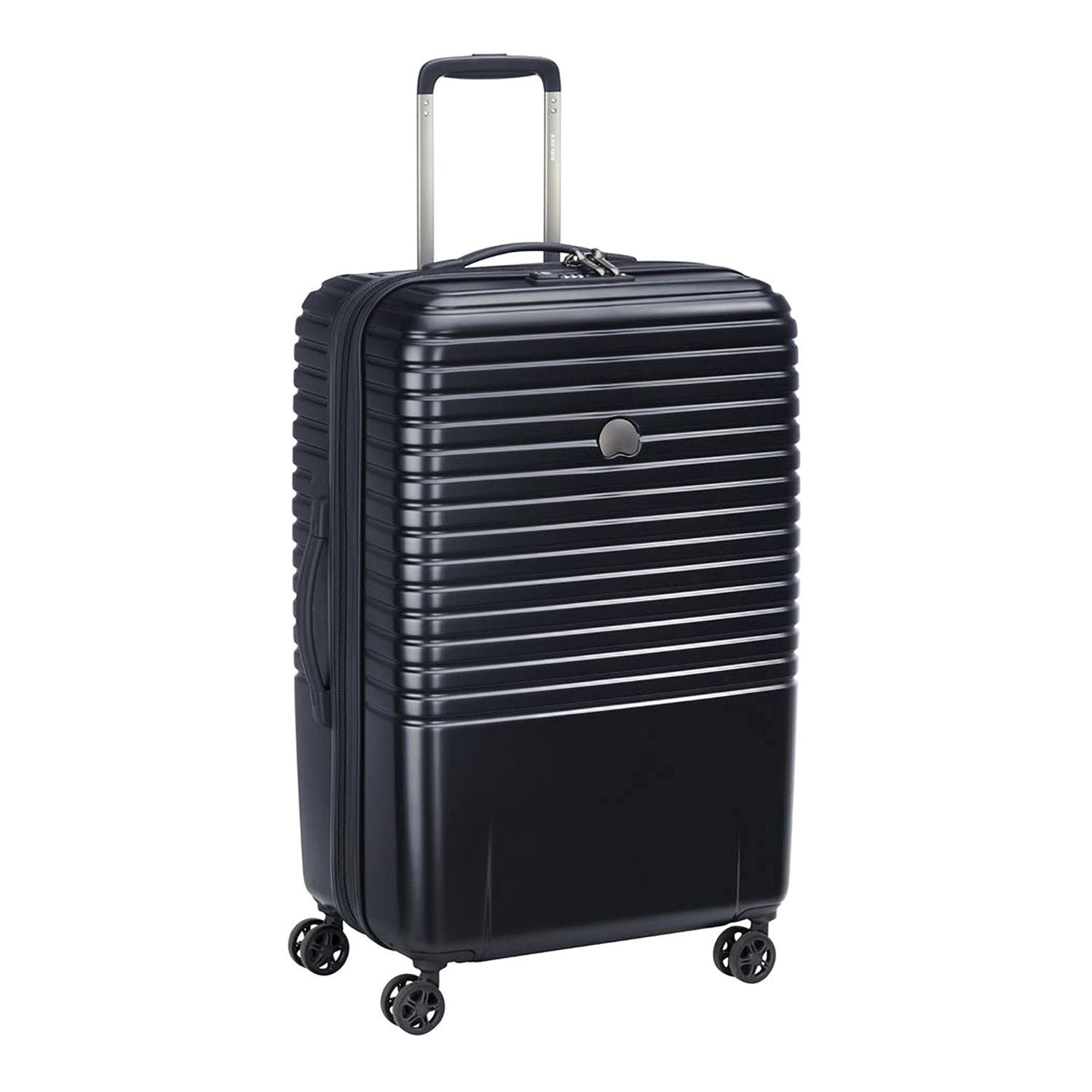 Delsey Caumartin Plus 4 Double Wheel Cabin Trolley Case - Black - 00207882000 BLACK - Jashanmal Home