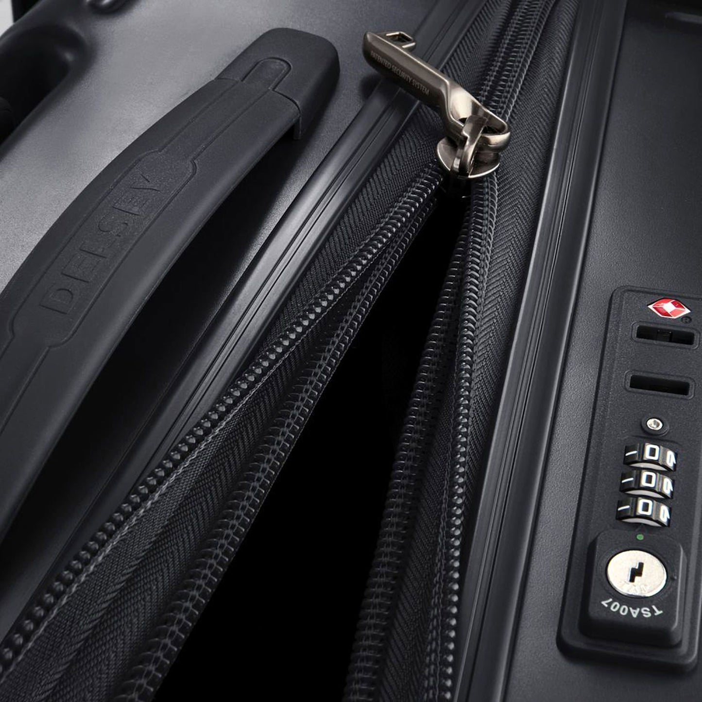 Delsey Caumartin Plus 4 Double Wheel Cabin Trolley Case - Black - 00207882000 BLACK - Jashanmal Home