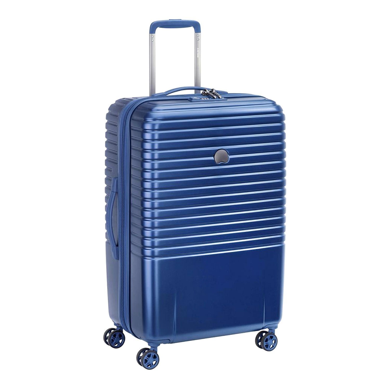 Delsey Caumartin Plus 4 Double Wheel Cabin Trolley Case - Blue - 00207882002 BLUE - Jashanmal Home