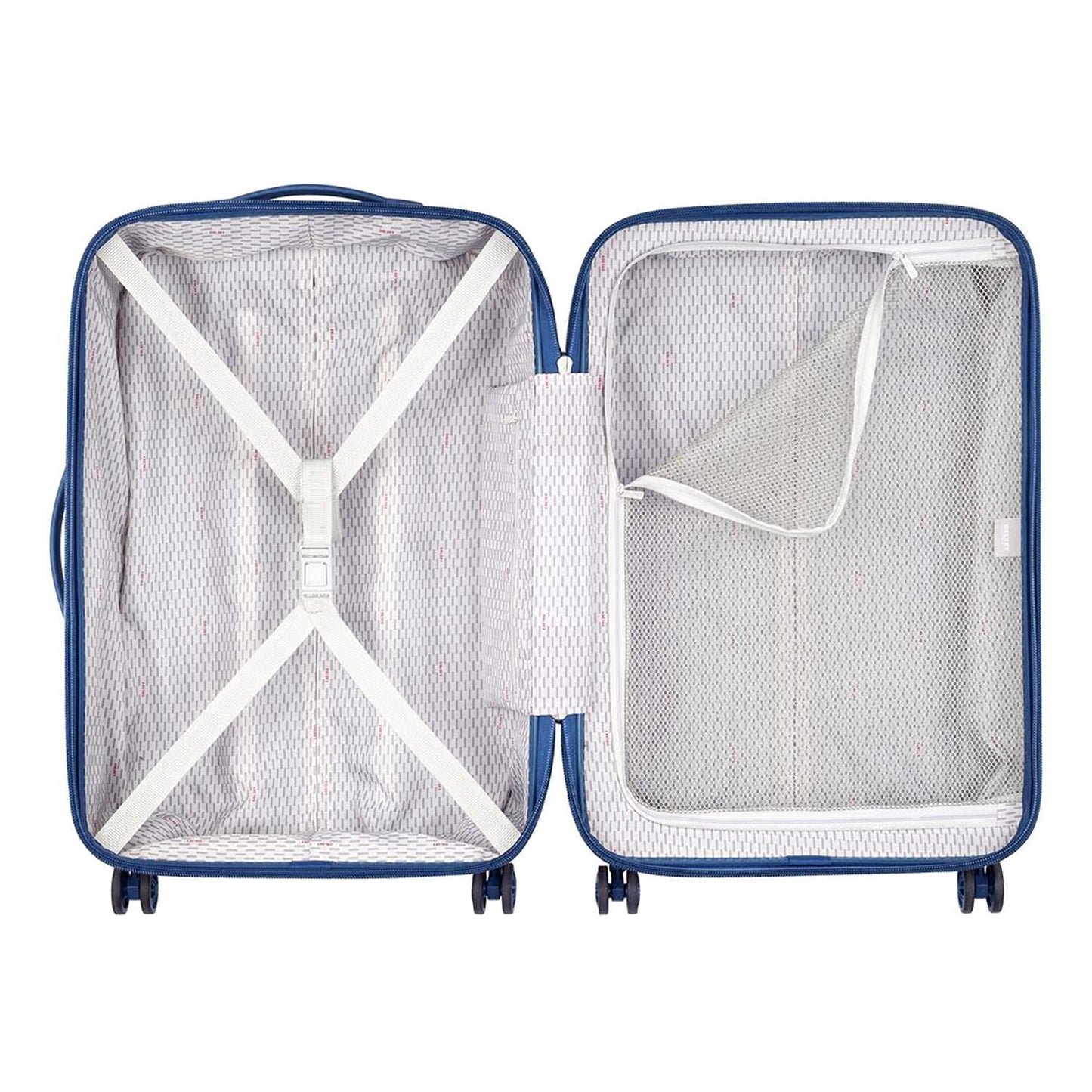 Delsey Caumartin Plus 4 Double Wheel Cabin Trolley Case - Blue - 00207882002 BLUE - Jashanmal Home