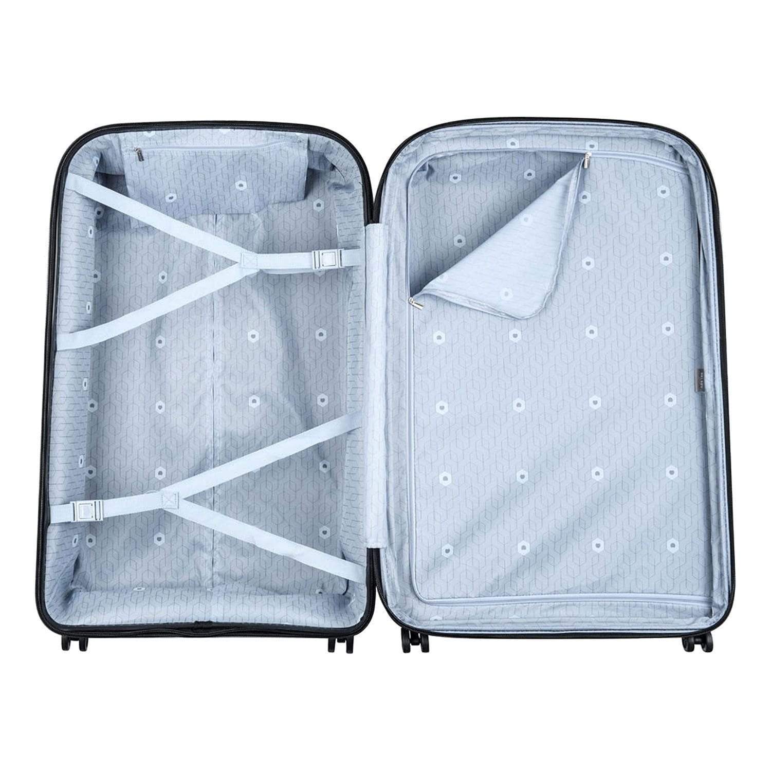 Delsey Belmont Plus 4 Double Wheel Expandable Trolley Case - Blue - 00386183002 BLU - Jashanmal Home