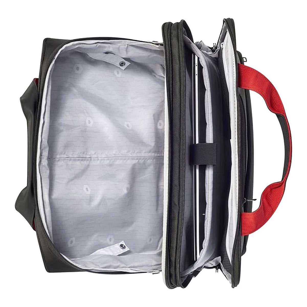 Delsey Parvis Plus 2 Wheel 2 Compartment Cabin Trolley Board Case - Black - 00394445100 BLK - Jashanmal Home