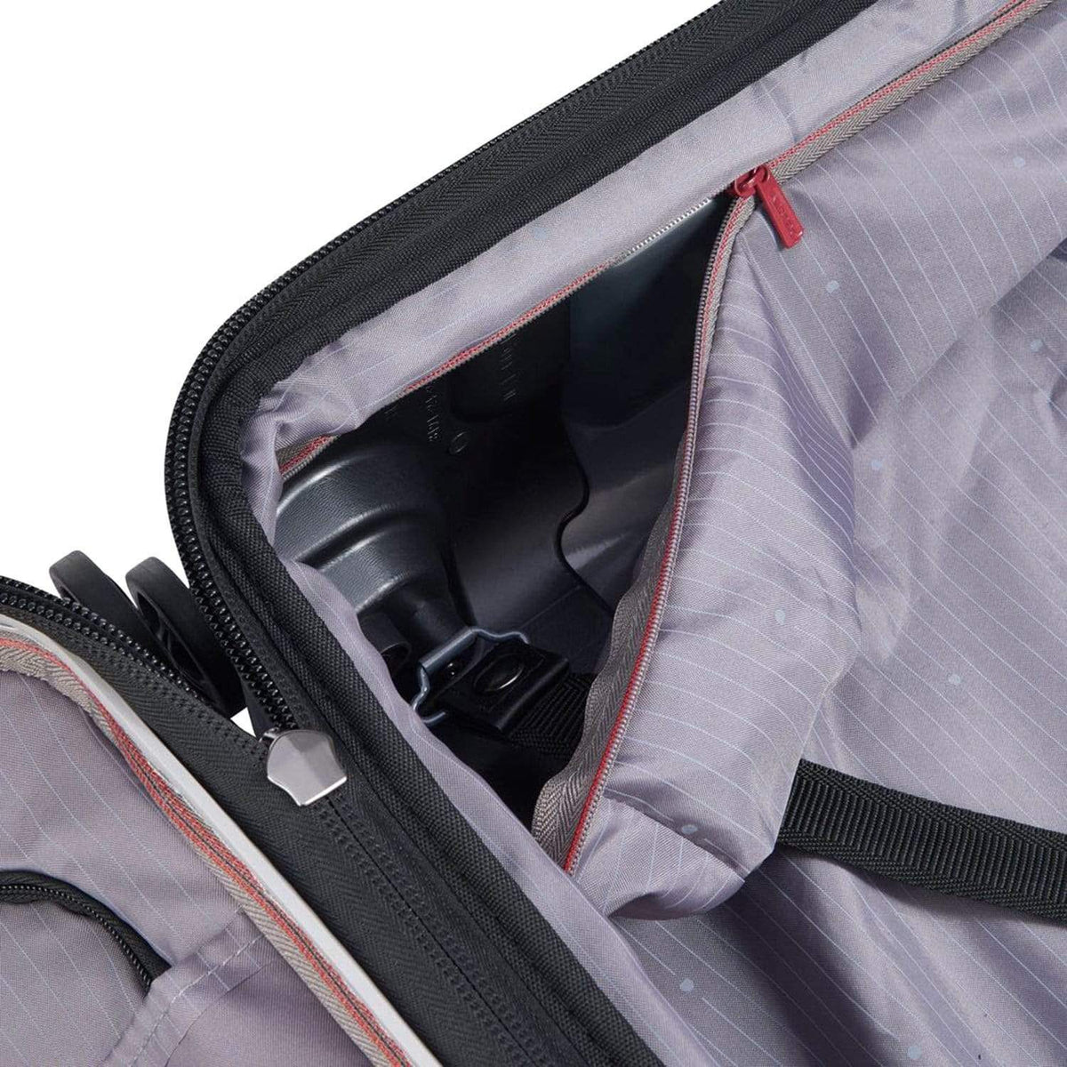 Delsey Paris Securitime Zip Expandable 55cm Silver Luggage