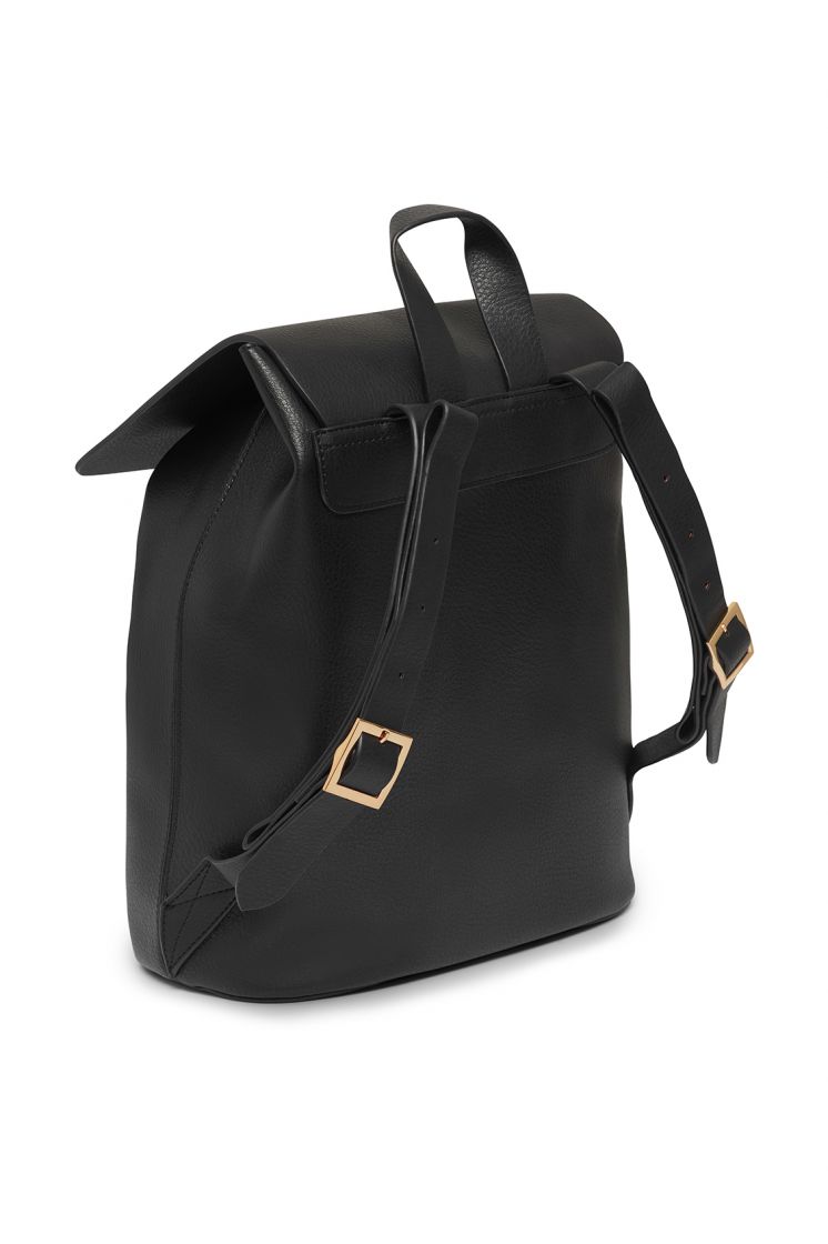 ESTELLA BARTLETT COPPERFIELD DRAWSTRING BACKPACK WITH STONE BAGTAG AND DINO CHARM EBP3273 BLACK