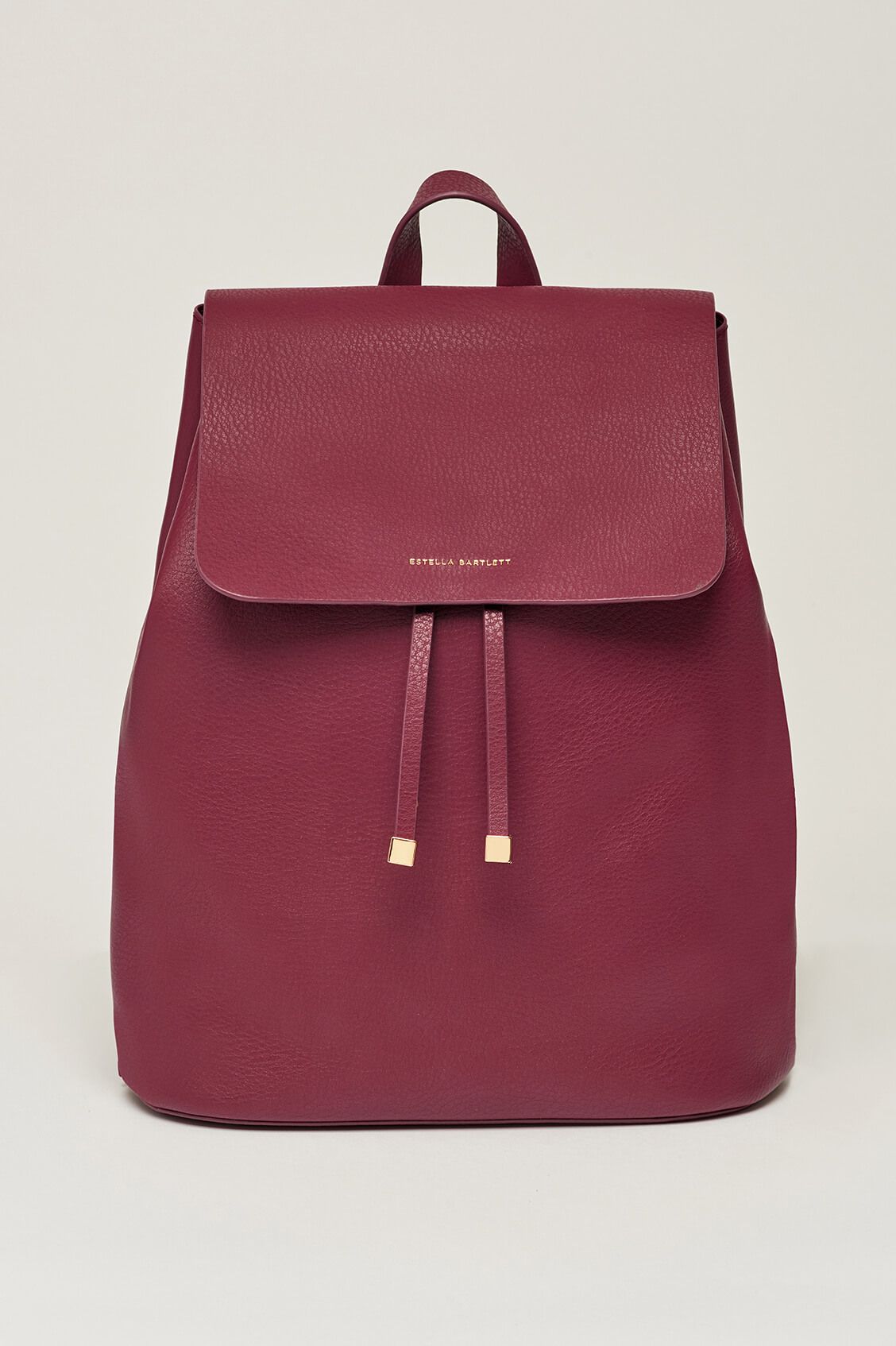 ESTELLA BARTLETT COPPERFIELD DRAWSTRING BACKPACK WITH BAGTAG AND STAR CHARM EBP3606 PLUM