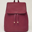 ESTELLA BARTLETT COPPERFIELD DRAWSTRING BACKPACK WITH BAGTAG AND STAR CHARM EBP3606 PLUM