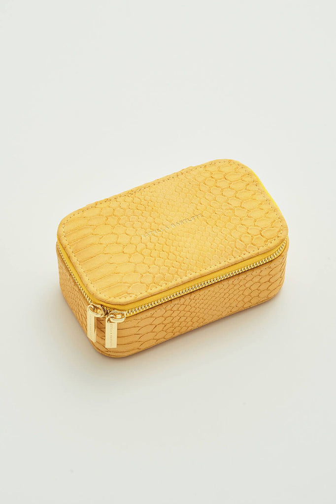 ESTELLA BARTLETT MINI JEWELLERY BOX EBP3630 MUSTARD SNAKE