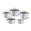 Fissler 9 Piece Cookware Set - Silver and Clear - 002-114-05-000/0