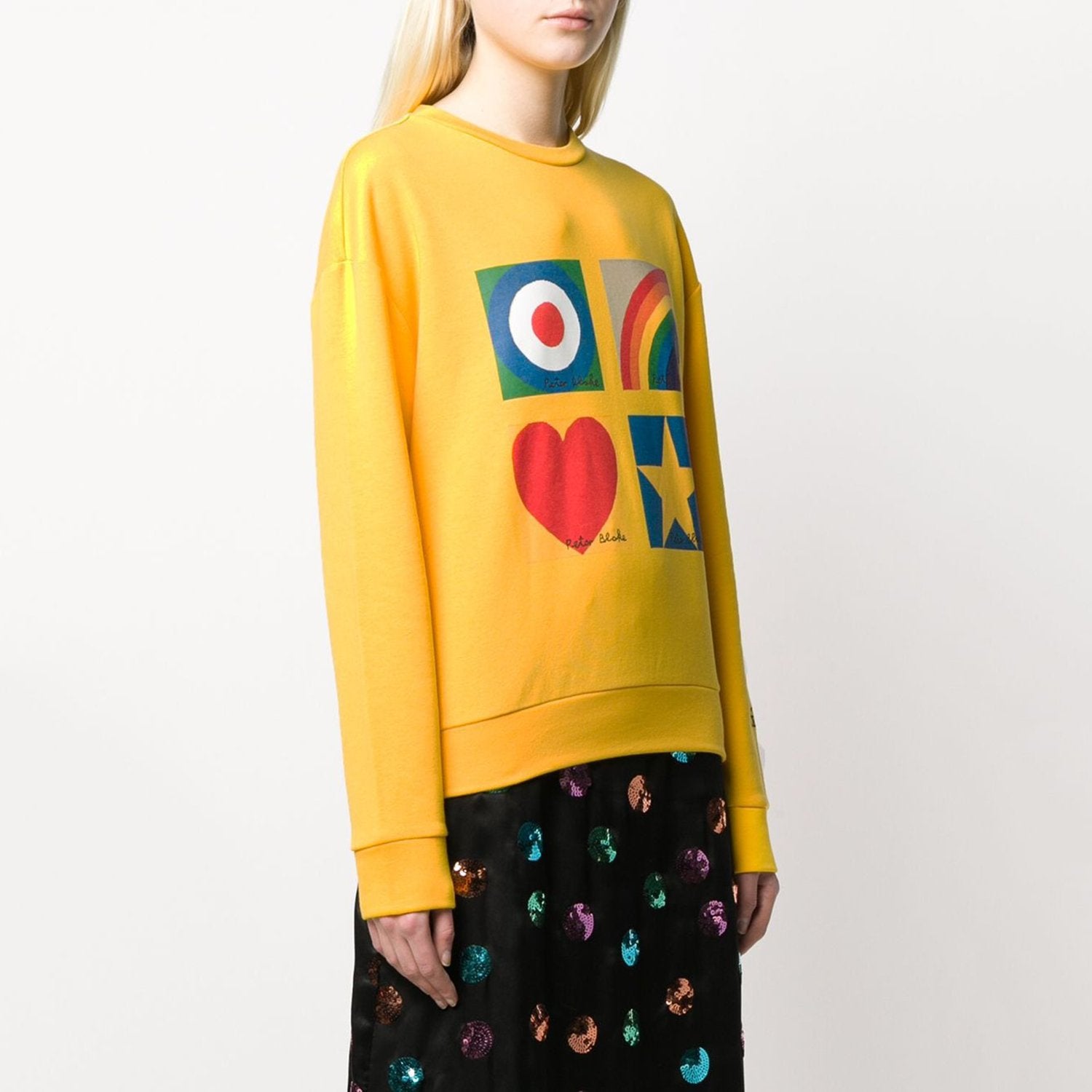 Iceberg Printed Sweatshirt - Deep Yellow - I2P-E0316302-3331-40