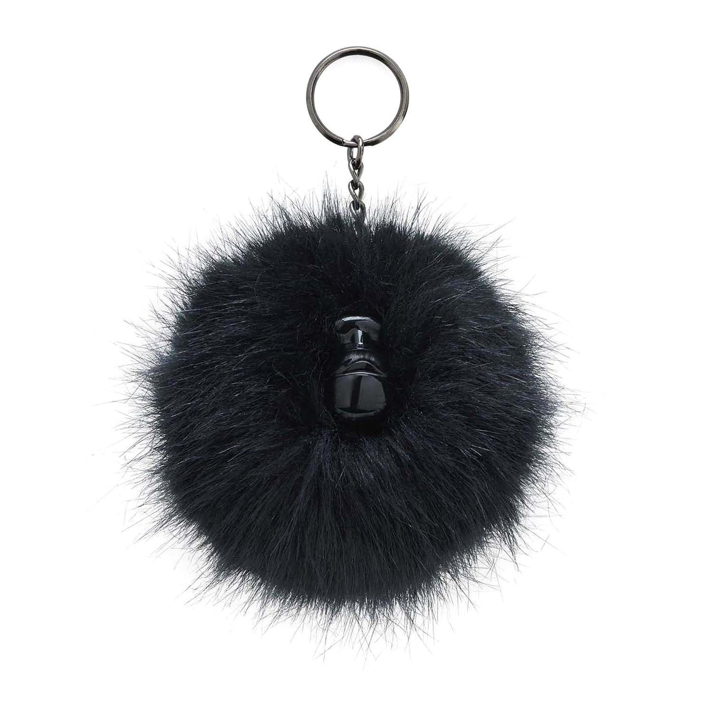 Kipling Pompom Monkey Keychain - True Black - 01658-J99