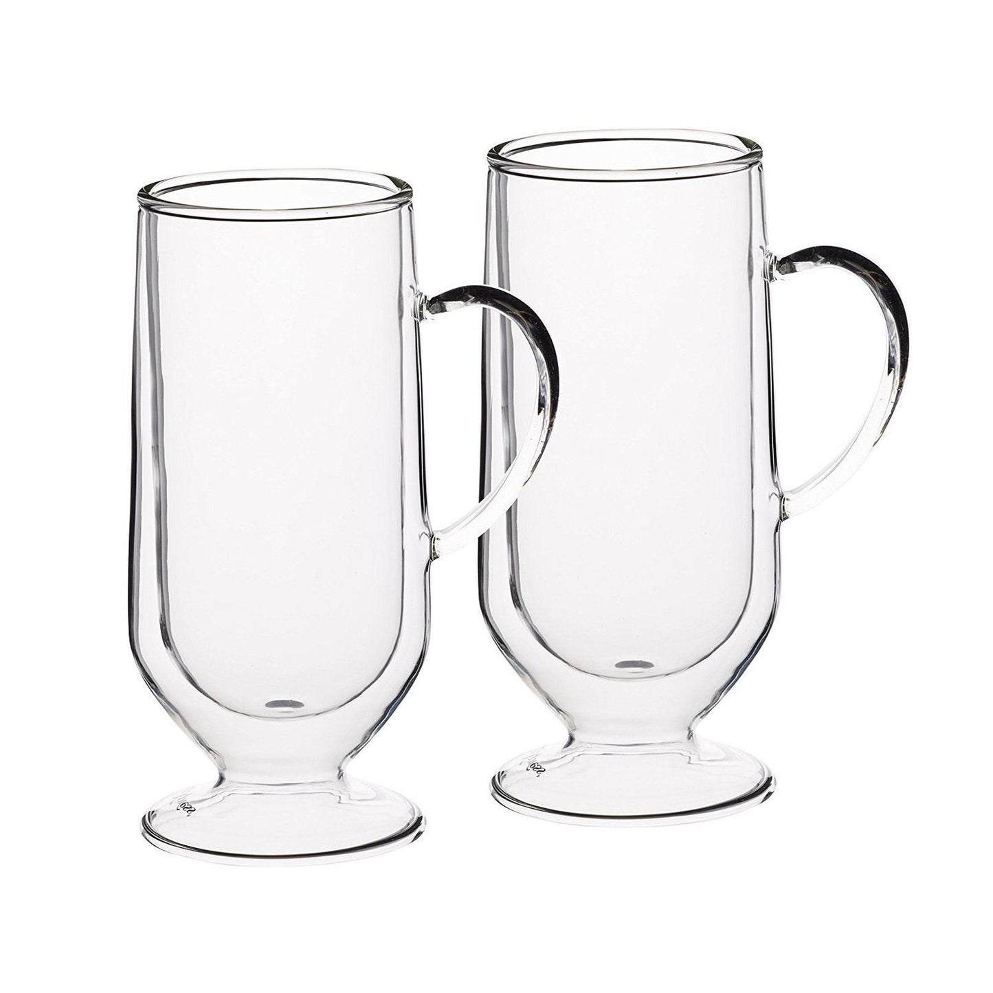 Kitchen Craft Le'Xpress Insulated Double-Walled Latte Glass Set of 2 - Clear, 325 ml - KCLXDWLATTE2PC - Jashanmal Home