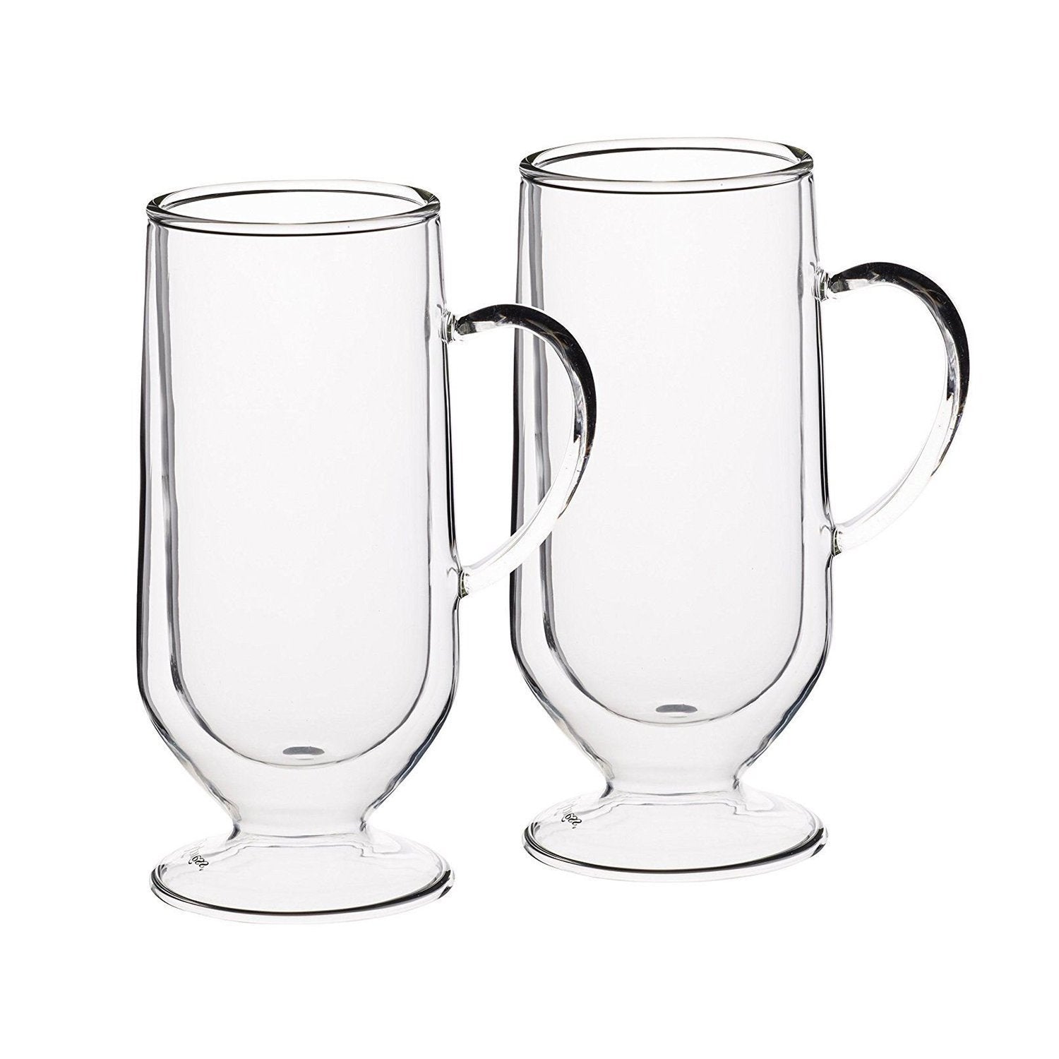 Kitchen Craft Le'Xpress Insulated Double-Walled Latte Glass Set of 2 - Clear, 325 ml - KCLXDWLATTE2PC - Jashanmal Home