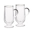 Kitchen Craft Le'Xpress Insulated Double-Walled Latte Glass Set of 2 - Clear, 325 ml - KCLXDWLATTE2PC