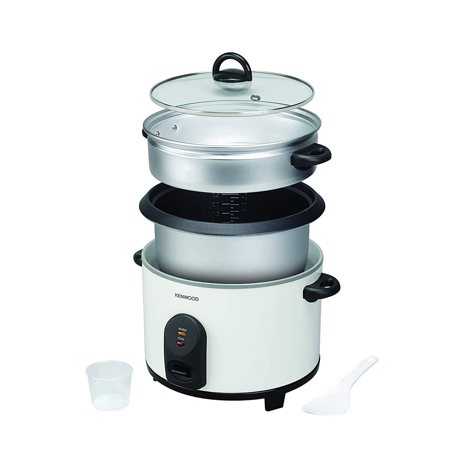 Kenwood 2.8 Litres Aluminum Rice Cooker with Steam Basket - RCM680 - Jashanmal Home