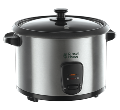 RUSSELL HOBBS RICE COOKER WITH STEAMER 1.8 LITRE STAINLESS STEEL 700W - 19750