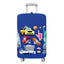 Loqi Artist Hey Studio New York Luggage Cover - Dark Blue, Small - LS.HEY.NY