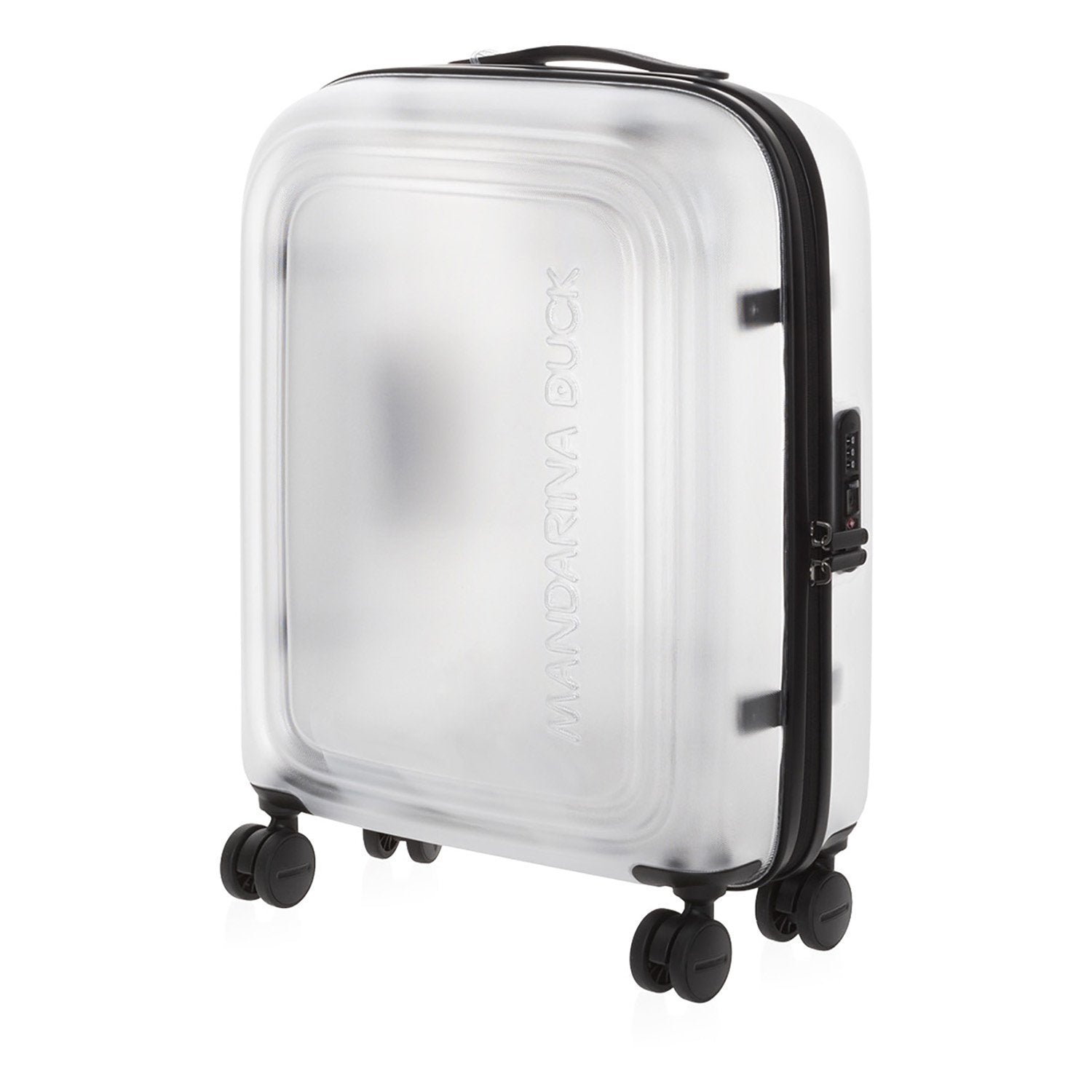 Mandarina Duck Popsicle Cabin Trolley Bag - Silver, 69 cm - P10PTV1121E - Jashanmal Home