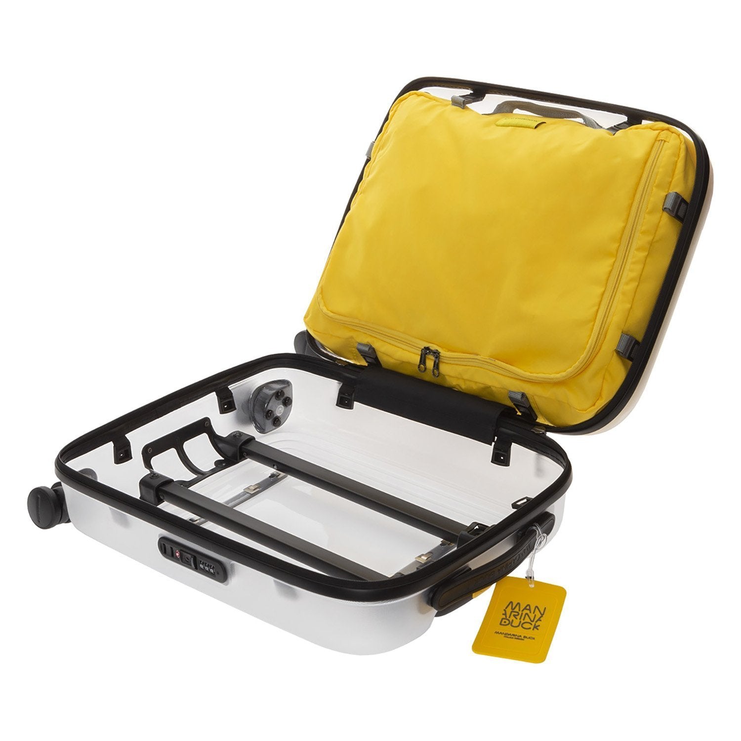 Mandarina Duck Popsicle Cabin Trolley Bag - Silver, 69 cm - P10PTV1121E - Jashanmal Home