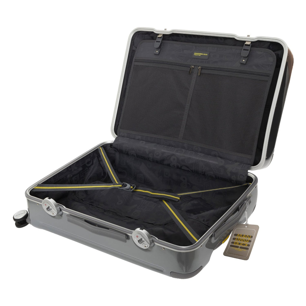 Mandarina Duck C-Frame Trolley Bag - Steel, Medium  - P10ZNV02465