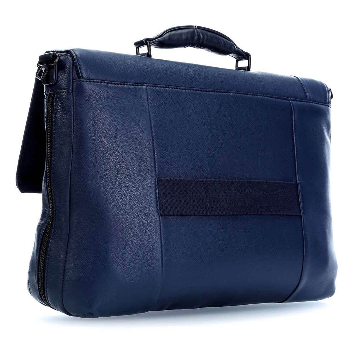 Piquadro Flap Over Expandable Briefcase- Blue - CA3111P15/BLU3