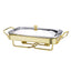 Regent Folio Rectangular Warmer - Gold and Silver - A4353/G