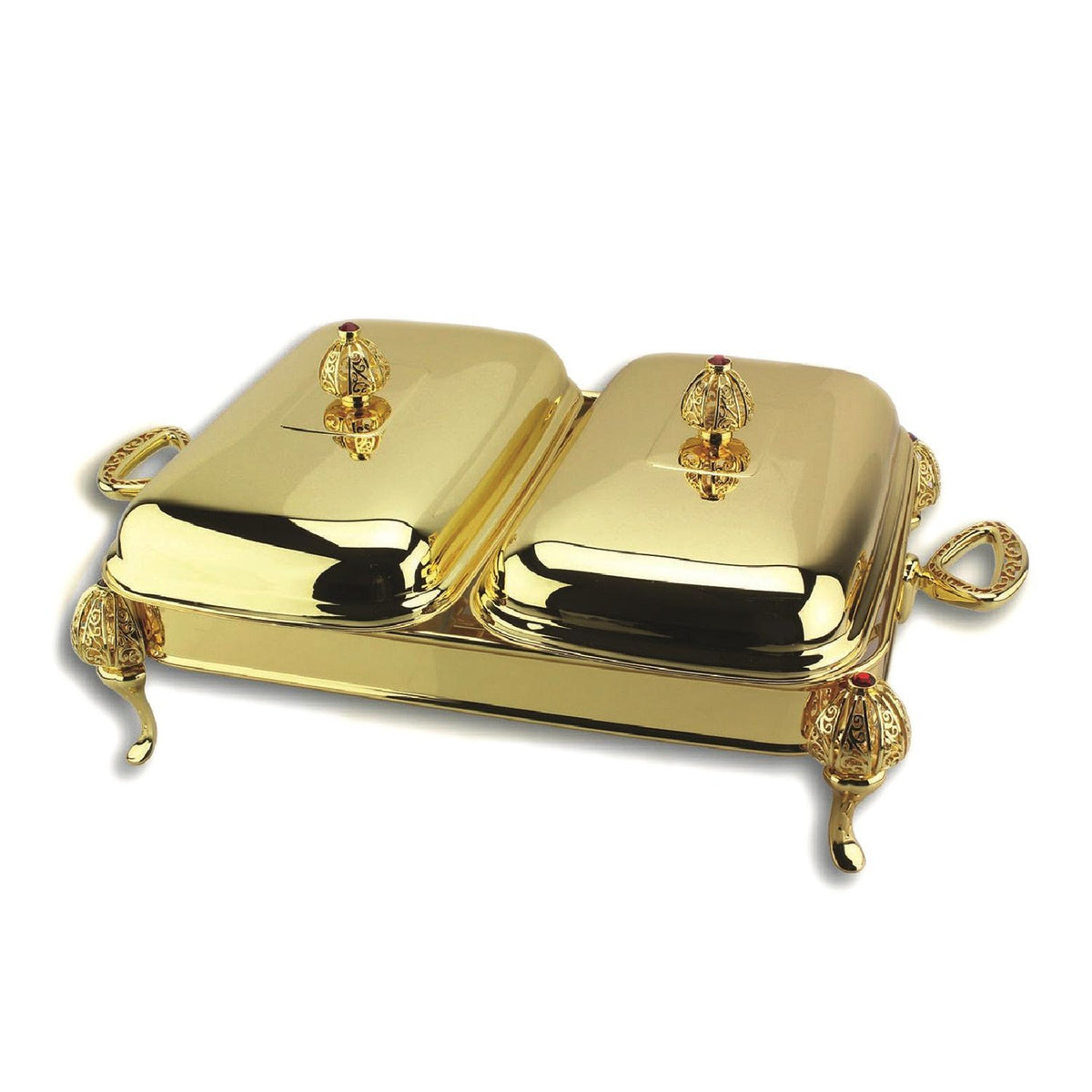 Regent Rectangular Food Warmer Pot - Gold - A72946G - Jashanmal Home