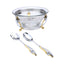 Regent Malaika Salad Bowl with Servers - Silver - 174392