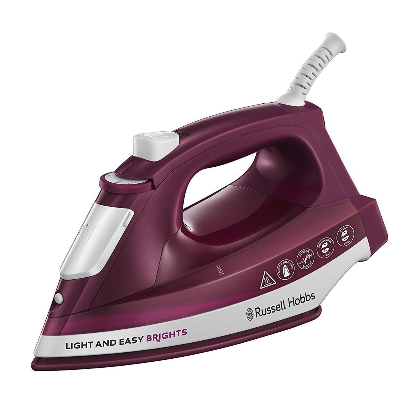 Russell Hobbs Light And Easy Brights Iron - Mulberry - 24820GCC - Jashanmal Home