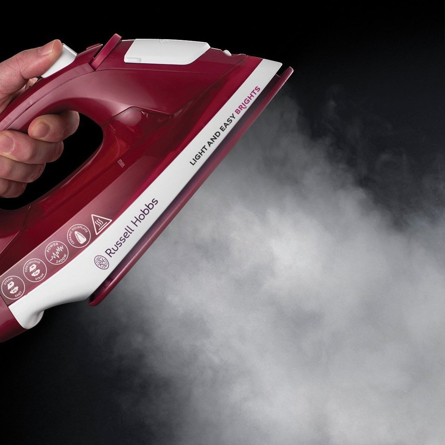 Russell Hobbs Light And Easy Brights Iron - Mulberry - 24820GCC - Jashanmal Home