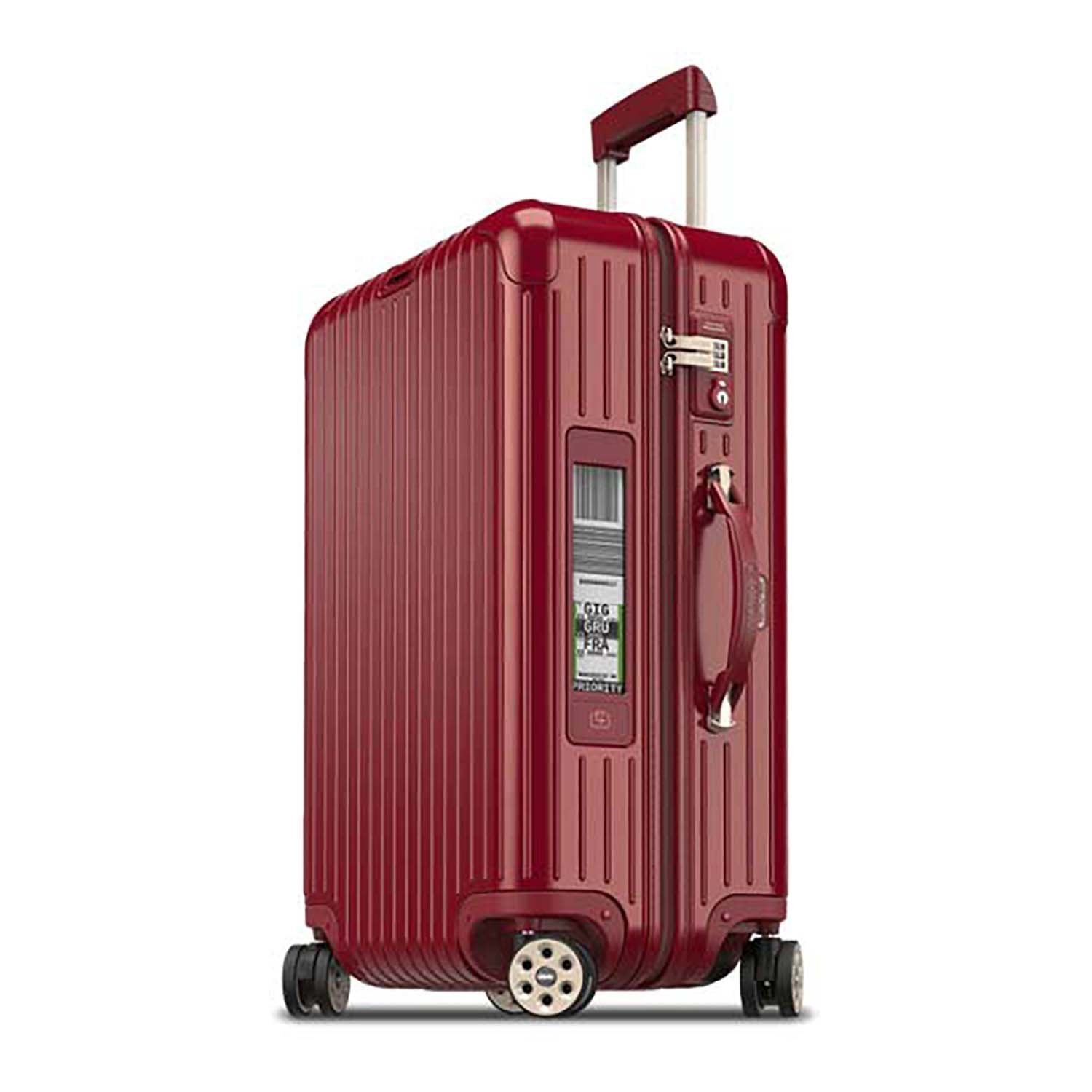 Rimowa Salsa Deluxe Electronic Tag Luggage Trolley Bag - Red Oriental - 831.63.53.5 RED - Jashanmal Home