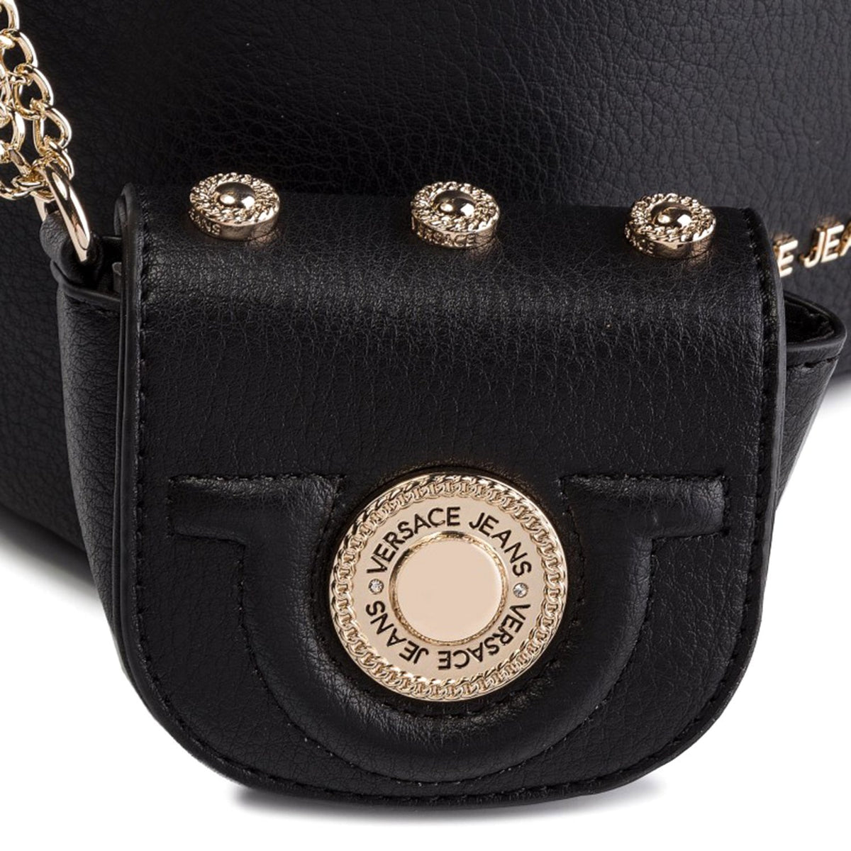 Versace Jeans Small Backpack - Black - E1VTBBC4 899 N/S