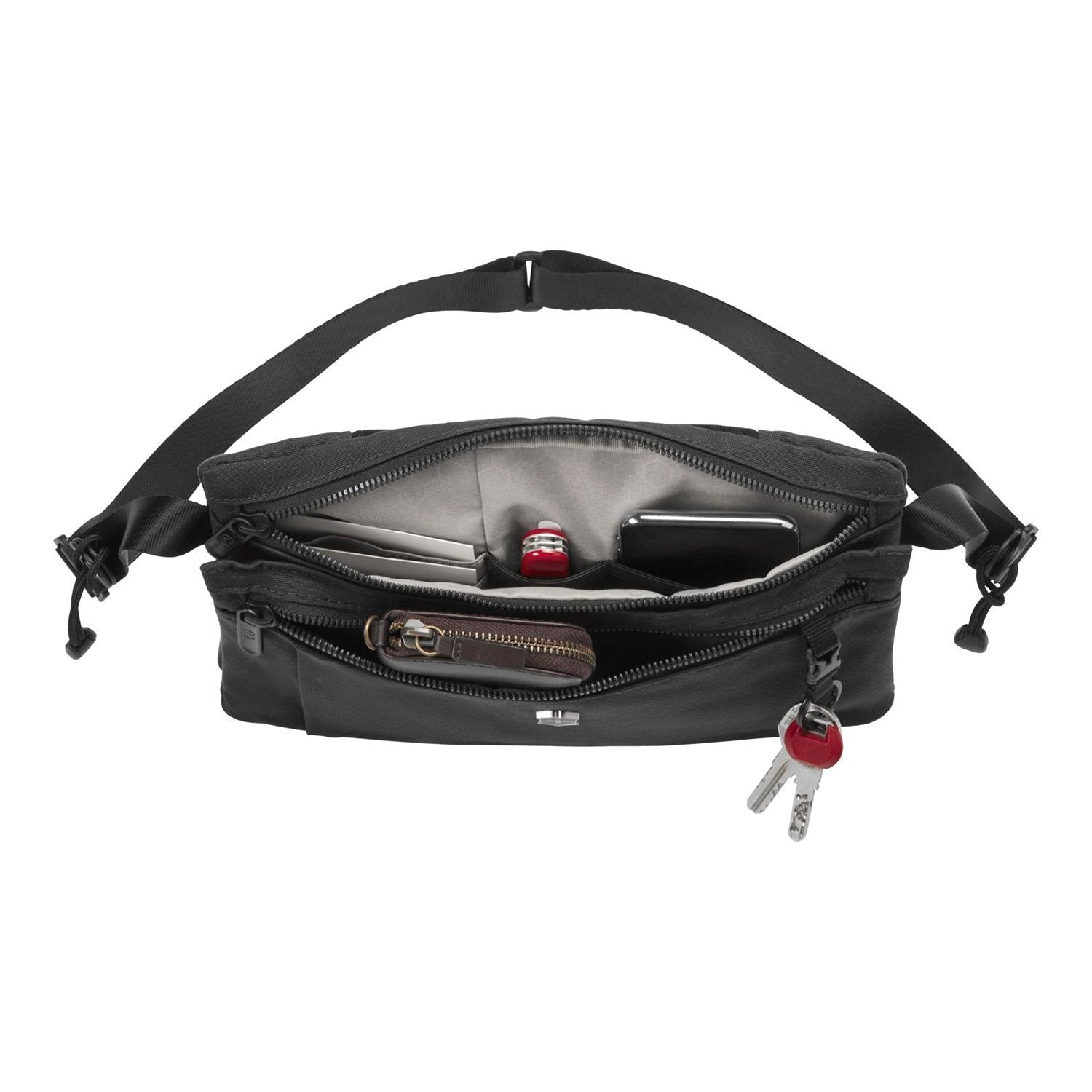 Victorinox Lifestyle Accessory Compact Crossbody Bag - Black - 607128 - Jashanmal Home